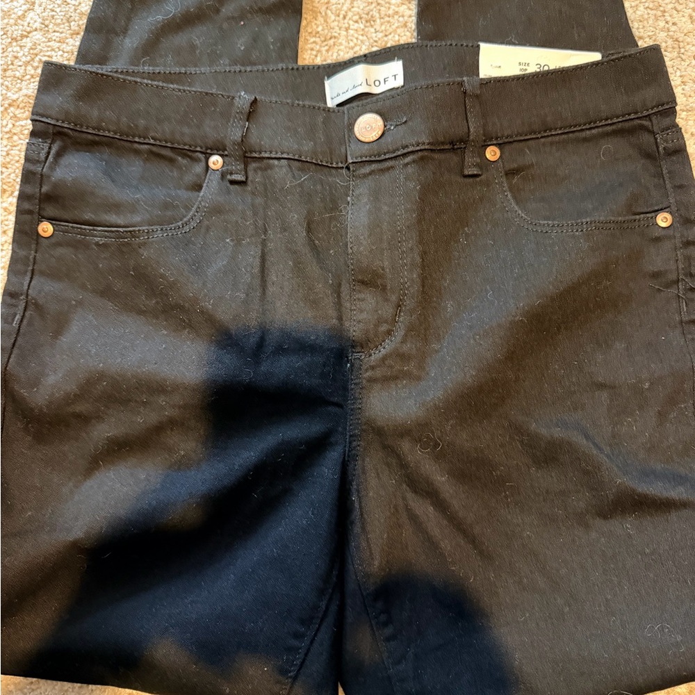 LOFT Black High-Rise Legging Jeans